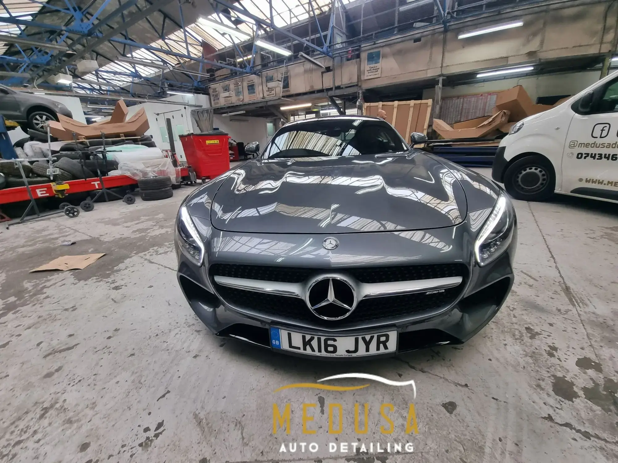 A car detailed to an enhancement finish