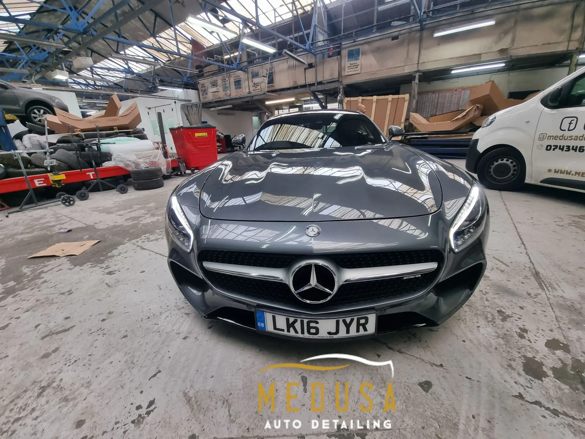 A car detailed to an enhancement finish