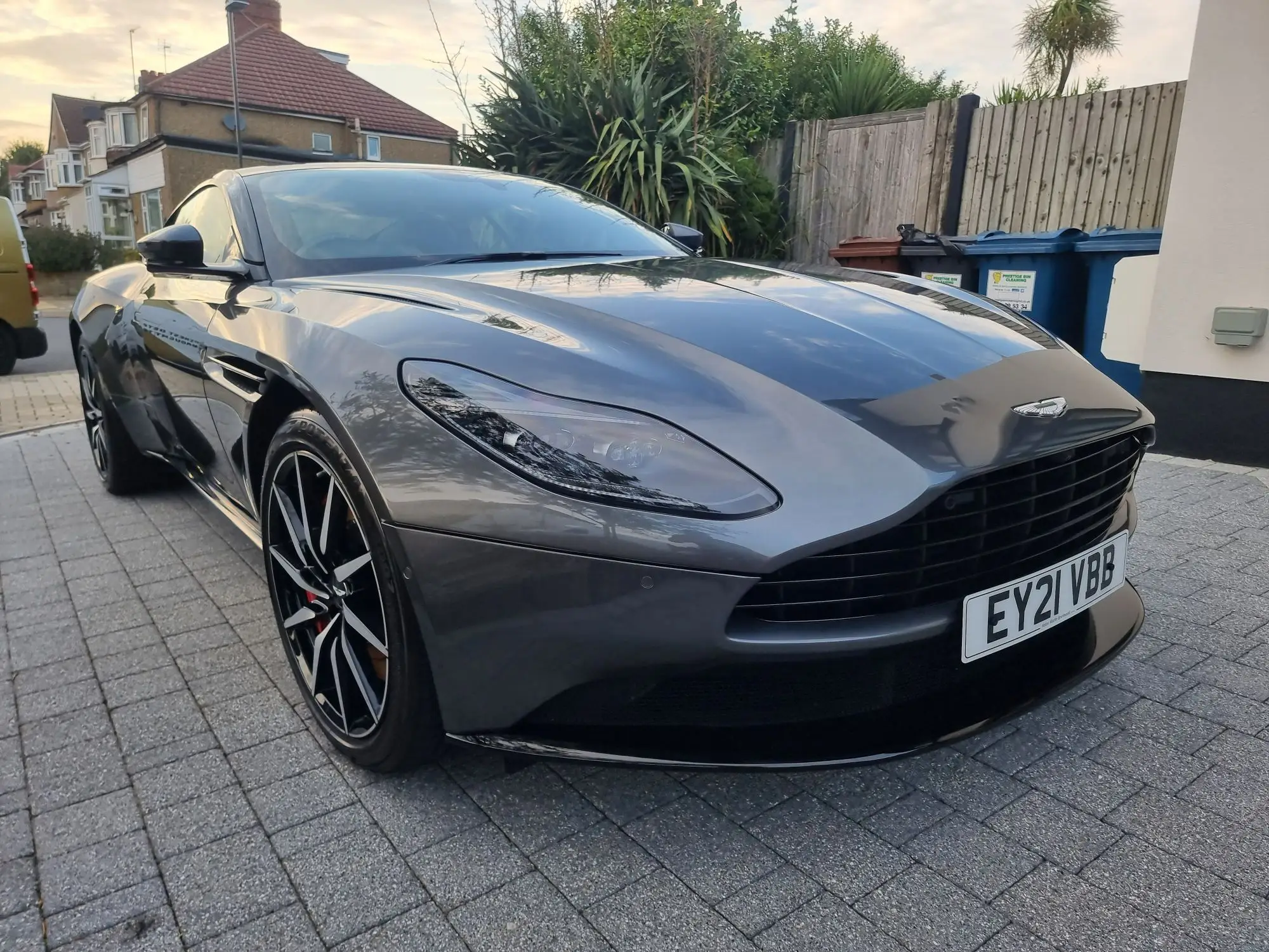 A new car protected and sealed