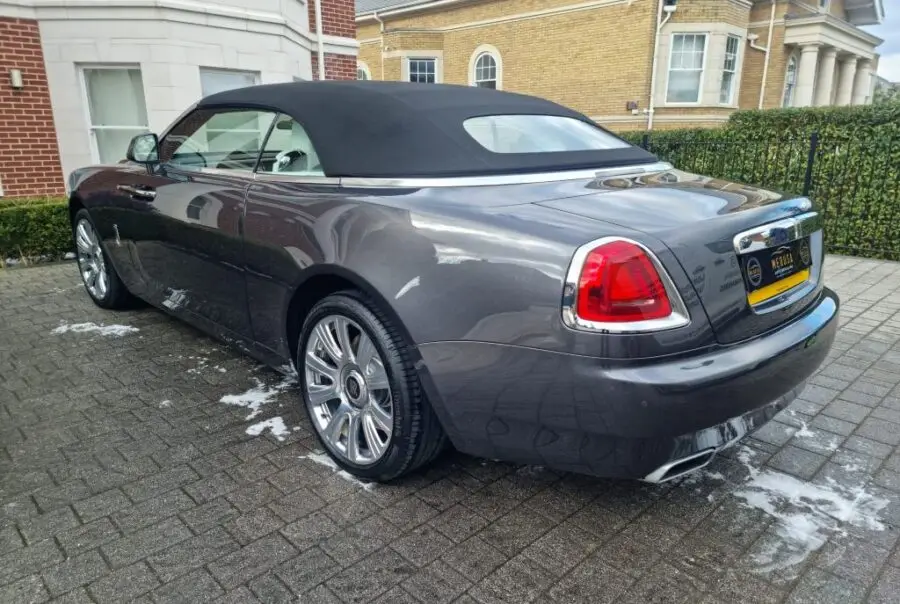 A convertible roof cleaned and reproofed